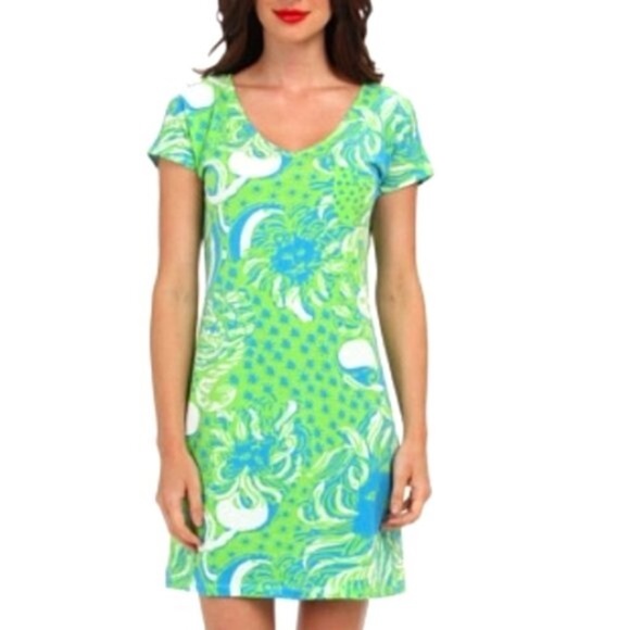 Lilly Pulitzer Daniella "Roar of the Jungle" Pima Cotton T-Shirt Dress - Picture 2 of 10